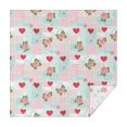 thumbnail image 1 of Pioneer Flower Floral Print Pattern Square Tablecloth, Waterproof Wipeable Spillproof Washable Table Cover for Home Kitchen Party Decor, 42"x42", 1 of 6