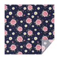 thumbnail image 1 of Pioneer Flower Floral Print Pattern Square Tablecloth, Waterproof Wipeable Spillproof Washable Table Cover for Home Kitchen Party Decor, 42"x42", 1 of 6