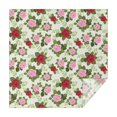 thumbnail image 1 of Pioneer Flower Floral Print Pattern Square Tablecloth, Waterproof Wipeable Spillproof Washable Table Cover for Home Kitchen Party Decor, 42"x42", 1 of 6