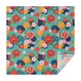thumbnail image 1 of Pioneer Flower Floral Print Pattern Square Tablecloth, Waterproof Wipeable Spillproof Washable Table Cover for Home Kitchen Party Decor, 42"x42", 1 of 6