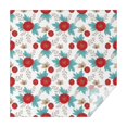 thumbnail image 1 of Pioneer Flower Floral Print Pattern Square Tablecloth, Waterproof Wipeable Spillproof Washable Table Cover for Home Kitchen Party Decor, 42"x42", 1 of 6