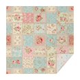 thumbnail image 1 of Pioneer Flower Floral Print Pattern Square Tablecloth, Waterproof Wipeable Spillproof Washable Table Cover for Home Kitchen Party Decor, 42"x42", 1 of 6