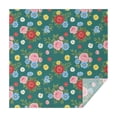 thumbnail image 1 of Pioneer Flower Floral Print Pattern Square Tablecloth, Waterproof Wipeable Spillproof Washable Table Cover for Home Kitchen Party Decor, 42"x42", 1 of 6