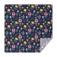 thumbnail image 1 of Pioneer Flower Floral Print Pattern Square Tablecloth, Waterproof Wipeable Spillproof Washable Table Cover for Home Kitchen Party Decor, 42"x42", 1 of 6