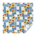 thumbnail image 1 of Pioneer Flower Floral Print Pattern Square Tablecloth, Waterproof Wipeable Spillproof Washable Table Cover for Home Kitchen Party Decor, 42"x42", 1 of 6