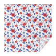 thumbnail image 1 of Pioneer Flower Floral Print Pattern Square Tablecloth, Waterproof Wipeable Spillproof Washable Table Cover for Home Kitchen Party Decor, 42"x42", 1 of 6