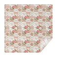 thumbnail image 1 of Pioneer Flower Floral Print Pattern Square Tablecloth, Waterproof Wipeable Spillproof Washable Table Cover for Home Kitchen Party Decor, 42"x42", 1 of 6
