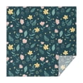 thumbnail image 1 of Pioneer Flower Floral Print Pattern Square Tablecloth, Waterproof Wipeable Spillproof Washable Table Cover for Home Kitchen Party Decor, 42"x42", 1 of 6