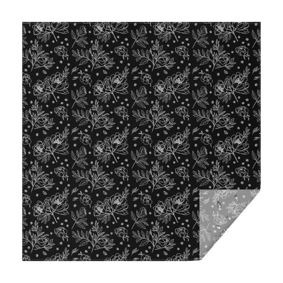 Pioneer Flower Floral Print Pattern Square Tablecloth, Waterproof Wipeable Spillproof Washable Table Cover for Home Kitchen Party Decor, 42"x42"