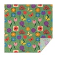 thumbnail image 1 of Pioneer Flower Floral Print Pattern Square Tablecloth, Waterproof Wipeable Spillproof Washable Table Cover for Home Kitchen Party Decor, 42"x42", 1 of 6