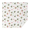 thumbnail image 1 of Pioneer Flower Floral Print Pattern Square Tablecloth, Waterproof Wipeable Spillproof Washable Table Cover for Home Kitchen Party Decor, 42"x42", 1 of 6