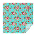 thumbnail image 1 of Pioneer Flower Floral Print Pattern Square Tablecloth, Waterproof Wipeable Spillproof Washable Table Cover for Home Kitchen Party Decor, 42"x42", 1 of 6