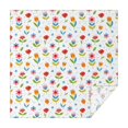thumbnail image 1 of Pioneer Flower Floral Print Pattern Square Tablecloth, Waterproof Wipeable Spillproof Washable Table Cover for Home Kitchen Party Decor, 42"x42", 1 of 6