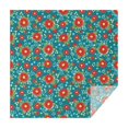 thumbnail image 1 of Pioneer Flower Floral Print Pattern Square Tablecloth, Waterproof Wipeable Spillproof Washable Table Cover for Home Kitchen Party Decor, 52"x52", 1 of 6