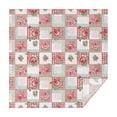 thumbnail image 1 of Pioneer Flower Floral Print Pattern Square Tablecloth, Waterproof Wipeable Spillproof Washable Table Cover for Home Kitchen Party Decor, 52"x52", 1 of 6