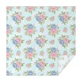 thumbnail image 1 of Pioneer Flower Floral Print Pattern Square Tablecloth, Waterproof Wipeable Spillproof Washable Table Cover for Home Kitchen Party Decor, 52"x52", 1 of 6