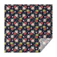 thumbnail image 1 of Pioneer Flower Floral Print Pattern Square Tablecloth, Waterproof Wipeable Spillproof Washable Table Cover for Home Kitchen Party Decor, 52"x52", 1 of 6