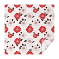 thumbnail image 1 of Pioneer Flower Floral Print Pattern Square Tablecloth, Waterproof Wipeable Spillproof Washable Table Cover for Home Kitchen Party Decor, 52"x52", 1 of 6