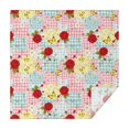 thumbnail image 1 of Pioneer Flower Floral Print Pattern Square Tablecloth, Waterproof Wipeable Spillproof Washable Table Cover for Home Kitchen Party Decor, 52"x52", 1 of 6