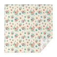 thumbnail image 1 of Pioneer Flower Floral Print Pattern Square Tablecloth, Waterproof Wipeable Spillproof Washable Table Cover for Home Kitchen Party Decor, 52"x52", 1 of 6