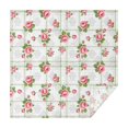 thumbnail image 1 of Pioneer Flower Floral Print Pattern Square Tablecloth, Waterproof Wipeable Spillproof Washable Table Cover for Home Kitchen Party Decor, 52"x52", 1 of 6