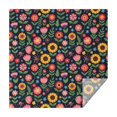 thumbnail image 1 of Pioneer Flower Floral Print Pattern Square Tablecloth, Waterproof Wipeable Spillproof Washable Table Cover for Home Kitchen Party Decor, 52"x52", 1 of 6