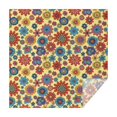 thumbnail image 1 of Pioneer Flower Floral Print Pattern Square Tablecloth, Waterproof Wipeable Spillproof Washable Table Cover for Home Kitchen Party Decor, 52"x52", 1 of 6