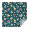 thumbnail image 1 of Pioneer Flower Floral Print Pattern Square Tablecloth, Waterproof Wipeable Spillproof Washable Table Cover for Home Kitchen Party Decor, 52"x52", 1 of 6
