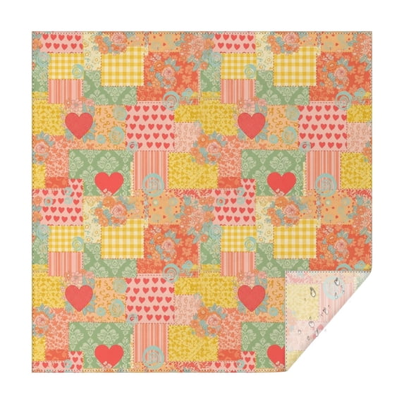 Pioneer Flower Floral Print Pattern Square Tablecloth, Waterproof Wipeable Spillproof Washable Table Cover for Home Kitchen Party Decor, 52"x52"