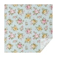 thumbnail image 1 of Pioneer Flower Floral Print Pattern Square Tablecloth, Waterproof Wipeable Spillproof Washable Table Cover for Home Kitchen Party Decor, 52"x52", 1 of 6