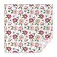 thumbnail image 1 of Pioneer Flower Floral Print Pattern Square Tablecloth, Waterproof Wipeable Spillproof Washable Table Cover for Home Kitchen Party Decor, 52"x52", 1 of 6