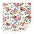 thumbnail image 1 of Pioneer Flower Floral Print Pattern Square Tablecloth, Waterproof Wipeable Spillproof Washable Table Cover for Home Kitchen Party Decor, 52"x52", 1 of 6