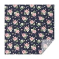 thumbnail image 1 of Pioneer Flower Floral Print Pattern Square Tablecloth, Waterproof Wipeable Spillproof Washable Table Cover for Home Kitchen Party Decor, 52"x52", 1 of 6