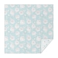 thumbnail image 1 of Pioneer Flower Floral Print Pattern Square Tablecloth, Waterproof Wipeable Spillproof Washable Table Cover for Home Kitchen Party Decor, 52"x52", 1 of 6