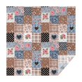 thumbnail image 1 of Pioneer Flower Floral Print Pattern Square Tablecloth, Waterproof Wipeable Spillproof Washable Table Cover for Home Kitchen Party Decor, 60"x60", 1 of 6