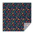 thumbnail image 1 of Pioneer Flower Floral Print Pattern Square Tablecloth, Waterproof Wipeable Spillproof Washable Table Cover for Home Kitchen Party Decor, 60"x60", 1 of 6