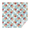 thumbnail image 1 of Pioneer Flower Floral Print Pattern Square Tablecloth, Waterproof Wipeable Spillproof Washable Table Cover for Home Kitchen Party Decor, 60"x60", 1 of 6