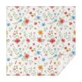 thumbnail image 1 of Pioneer Flower Floral Print Pattern Square Tablecloth, Waterproof Wipeable Spillproof Washable Table Cover for Home Kitchen Party Decor, 60"x60", 1 of 6