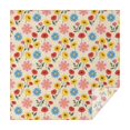 thumbnail image 1 of Pioneer Flower Floral Print Pattern Square Tablecloth, Waterproof Wipeable Spillproof Washable Table Cover for Home Kitchen Party Decor, 60"x60", 1 of 6