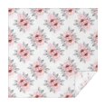 thumbnail image 1 of Pioneer Flower Floral Print Pattern Square Tablecloth, Waterproof Wipeable Spillproof Washable Table Cover for Home Kitchen Party Decor, 60"x60", 1 of 6