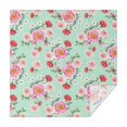 thumbnail image 1 of Pioneer Flower Floral Print Pattern Square Tablecloth, Waterproof Wipeable Spillproof Washable Table Cover for Home Kitchen Party Decor, 60"x60", 1 of 6