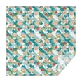 thumbnail image 1 of Pioneer Flower Floral Print Pattern Square Tablecloth, Waterproof Wipeable Spillproof Washable Table Cover for Home Kitchen Party Decor, 60"x60", 1 of 6