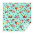 thumbnail image 1 of Pioneer Flower Floral Print Pattern Square Tablecloth, Waterproof Wipeable Spillproof Washable Table Cover for Home Kitchen Party Decor, 60"x60", 1 of 6