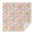 thumbnail image 1 of Pioneer Flower Floral Print Pattern Square Tablecloth, Waterproof Wipeable Spillproof Washable Table Cover for Home Kitchen Party Decor, 60"x60", 1 of 6