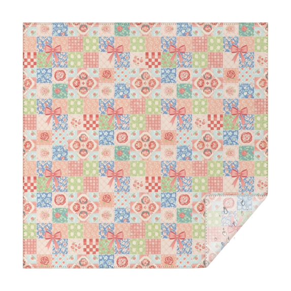 Pioneer Flower Floral Print Pattern Square Tablecloth, Waterproof Wipeable Spillproof Washable Table Cover for Home Kitchen Party Decor, 60"x60"
