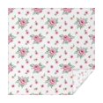 thumbnail image 1 of Pioneer Flower Floral Print Pattern Square Tablecloth, Waterproof Wipeable Spillproof Washable Table Cover for Home Kitchen Party Decor, 60"x60", 1 of 6