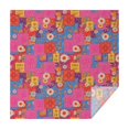 thumbnail image 1 of Pioneer Flower Floral Print Pattern Square Tablecloth, Waterproof Wipeable Spillproof Washable Table Cover for Home Kitchen Party Decor, 60"x60", 1 of 6