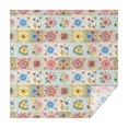 thumbnail image 1 of Pioneer Flower Floral Print Pattern Square Tablecloth, Waterproof Wipeable Spillproof Washable Table Cover for Home Kitchen Party Decor, 60"x60", 1 of 6