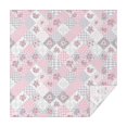 thumbnail image 1 of Pioneer Flower Floral Print Pattern Square Tablecloth, Waterproof Wipeable Spillproof Washable Table Cover for Home Kitchen Party Decor, 60"x60", 1 of 6