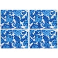 thumbnail image 1 of Pioneer Flower Floral Print Pattern Summer Placemats Table Placemats Set Of 4-Linen Kitchen Washable Placemats Table Mats 12x18 Inch Non-Slip Heat Resistant, 1 of 6